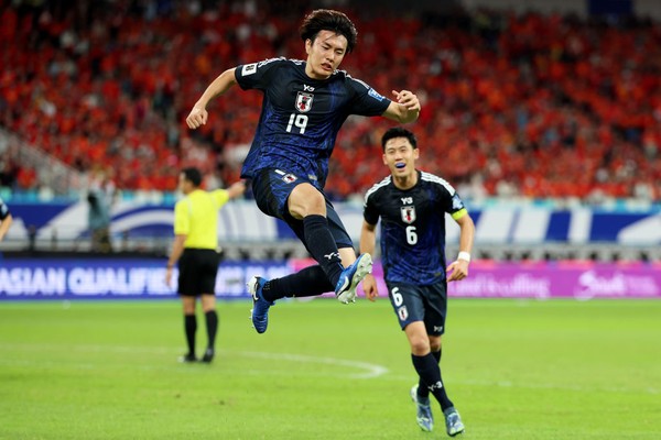 Selebrasi kemenangan Jepang vs Cina di EAFF 2025