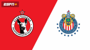 Tijuana vs Guadalajara berakhir 3-3. Xolos sempat 3-0, Chivas menyamakan lewat gol Alvarado 90+6.