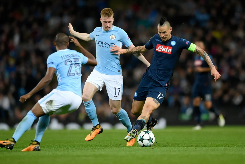 Man City vs Napoli di Etihad.