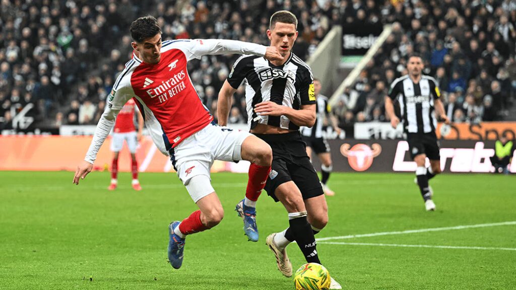 Newcastle vs Arsenal di St. James’ Park.